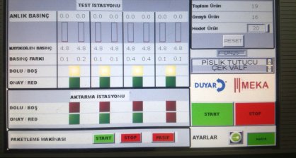 Küresel Vana Test, Ayırma, Ambalaj ve Yükleme Hattı